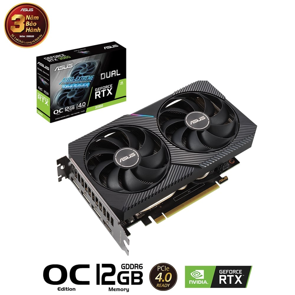 ASUS Dual GeForce RTX 3060 OC 12GB V2
