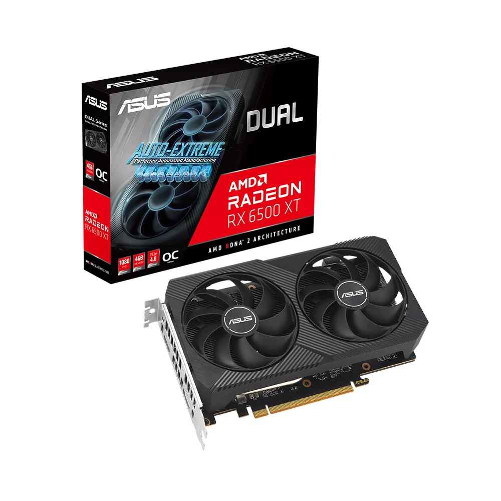 ASUS Dual Radeon RX 6500 XT V2 OC 4GB GDDR6
