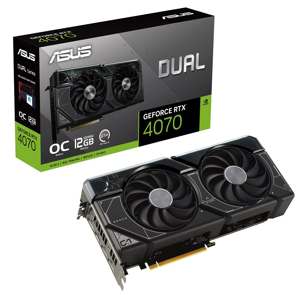 ASUS DUAL RTX 4070 OC 12GB GDDR6X (NEW) - Hình ảnh 1