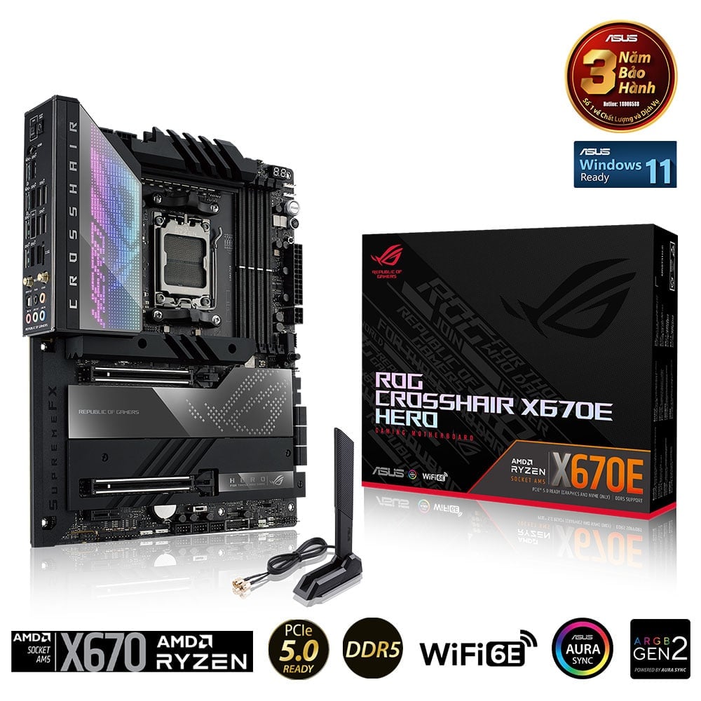 ASUS ROG Crosshair X670E Hero DDR5
