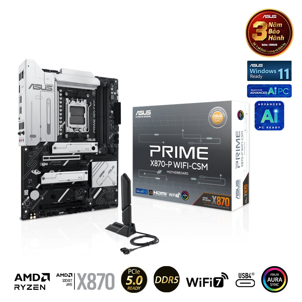 ASUS PRIME X870-P WIFI AM5 DDR5