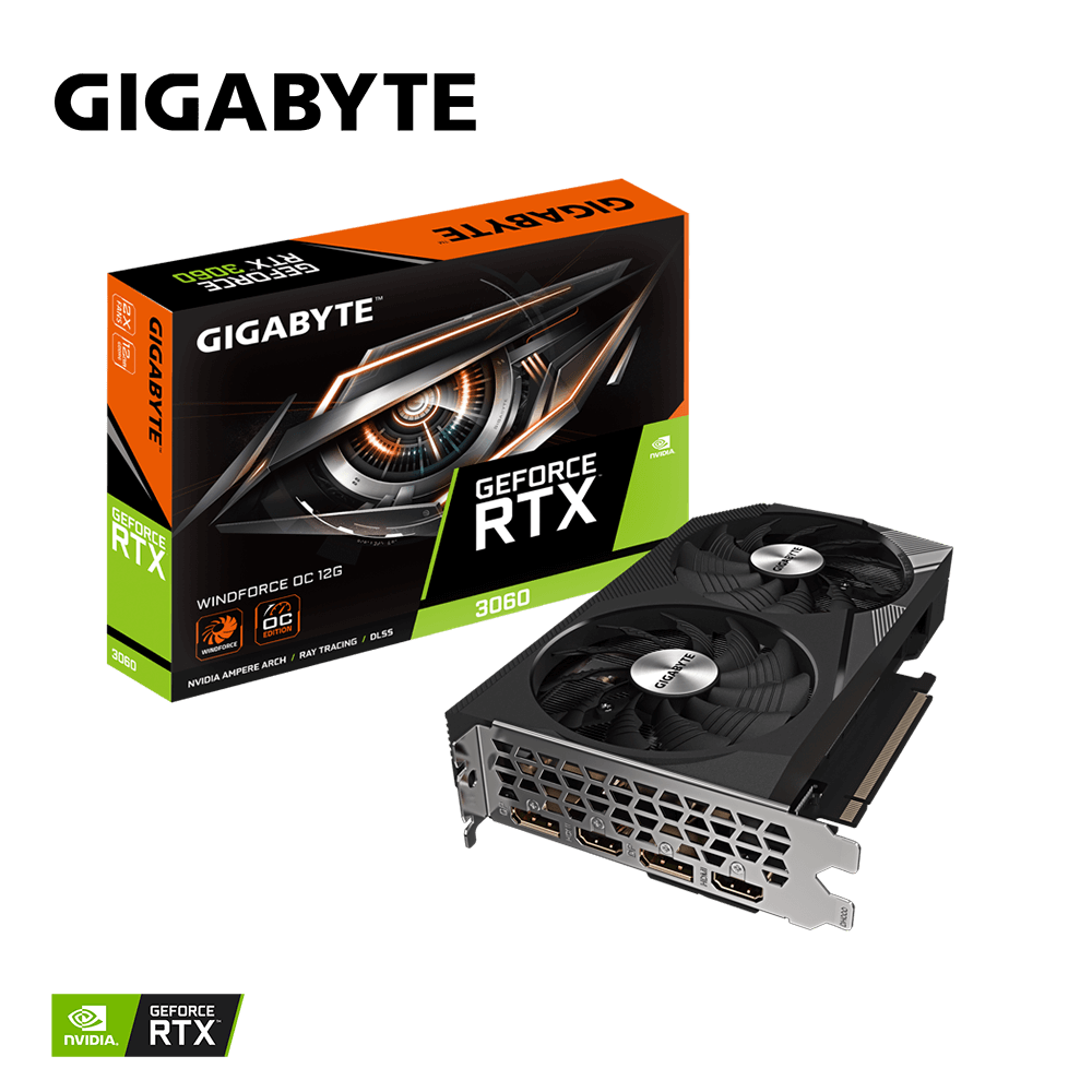 GIGABYTE GeForce RTX 3060 Windforce OC 12G V2