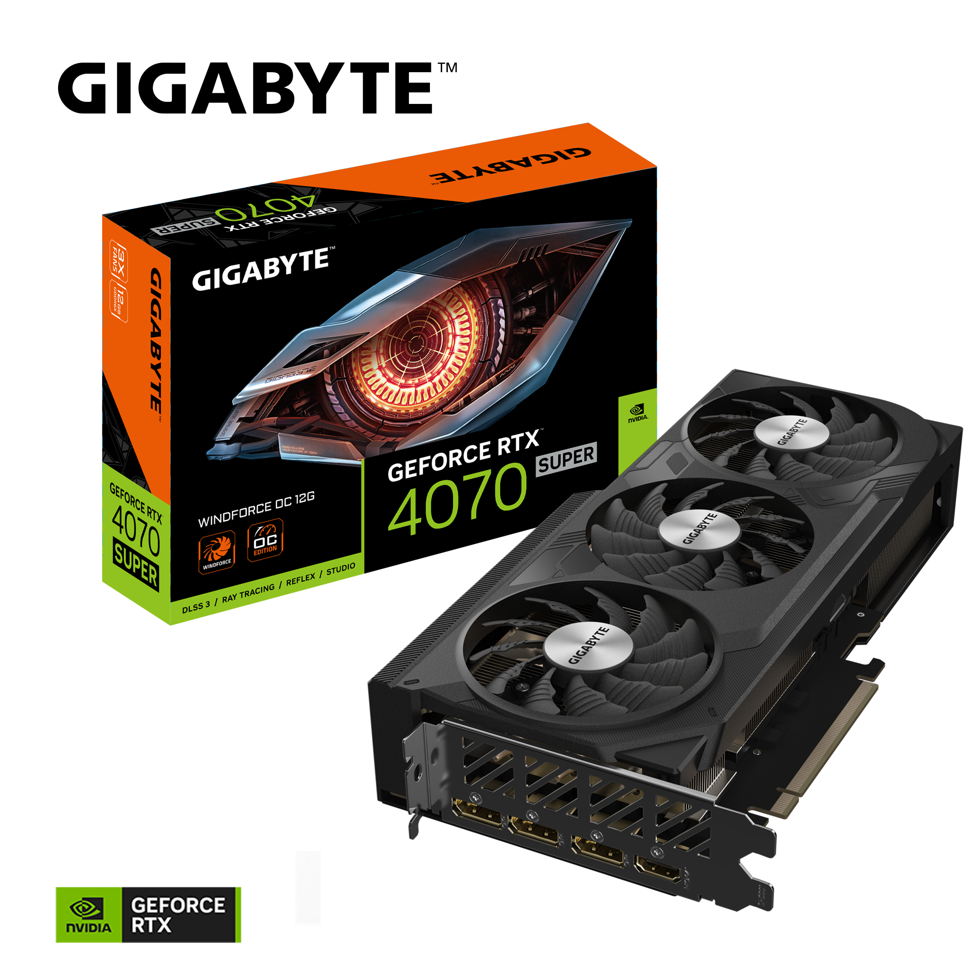 Gigabyte GeForce RTX 4070 SUPER Windforce OC 12G
