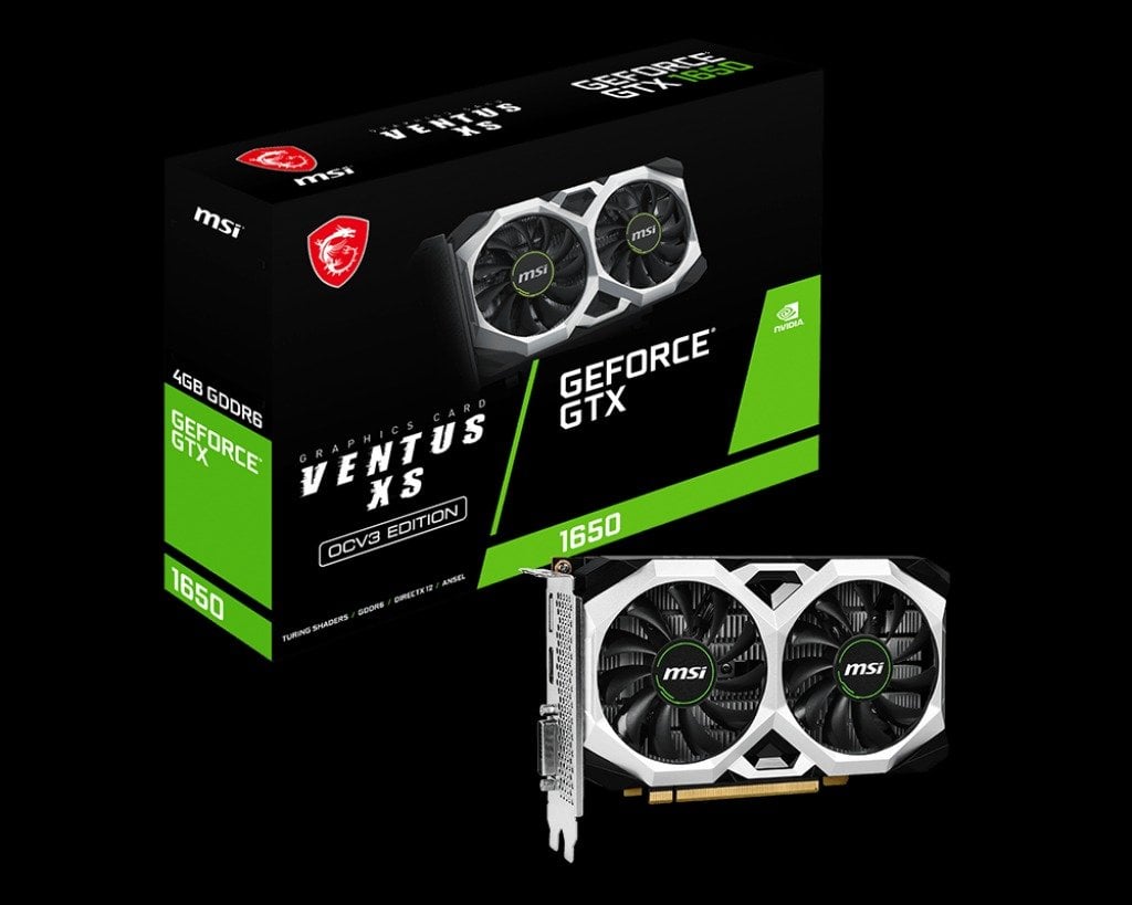 MSI GeForce GTX 1650 4G D6 Ventus XS OC
