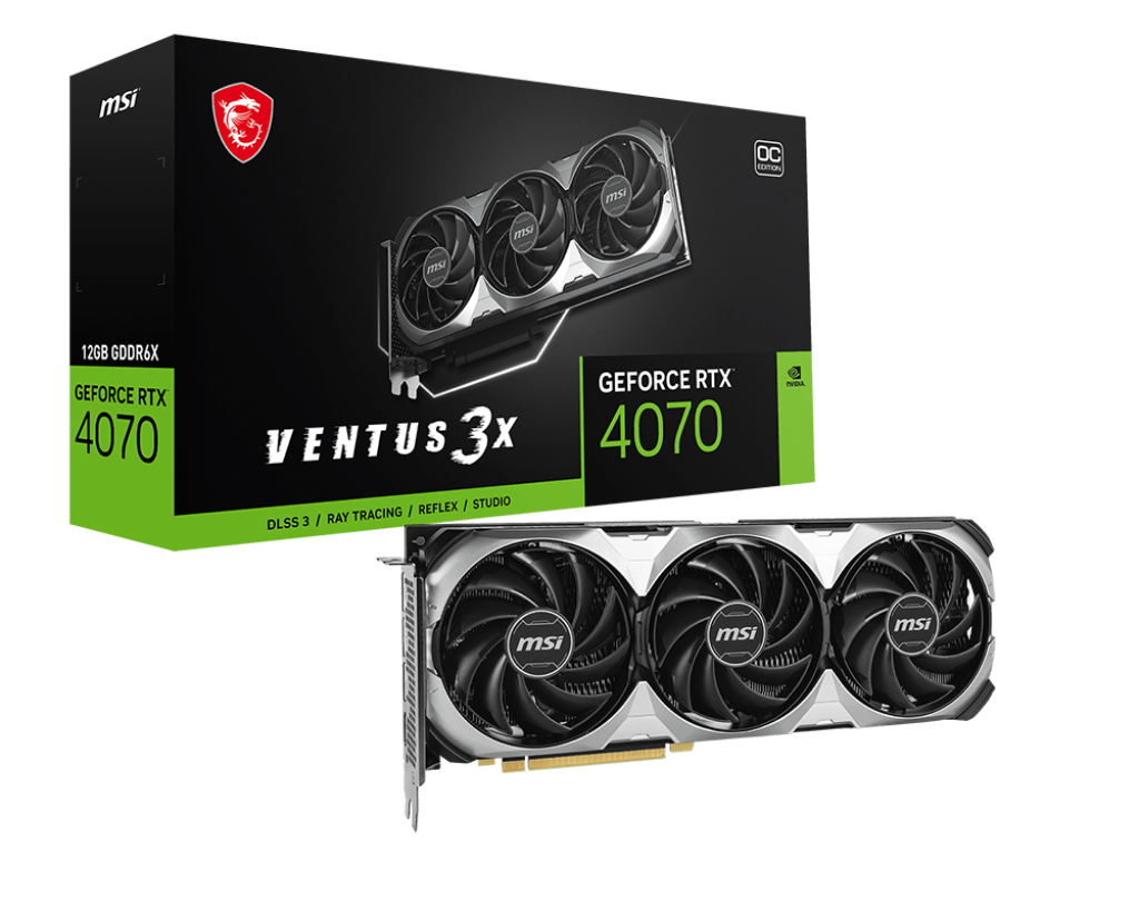 MSI GeForce RTX 4070 12G Ventus 3X
