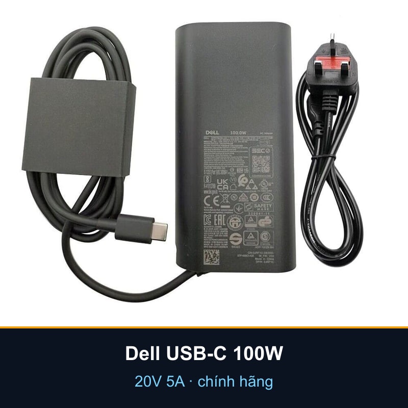 Sạc laptop Dell USB-C 20V 5A 100W — chính hãng