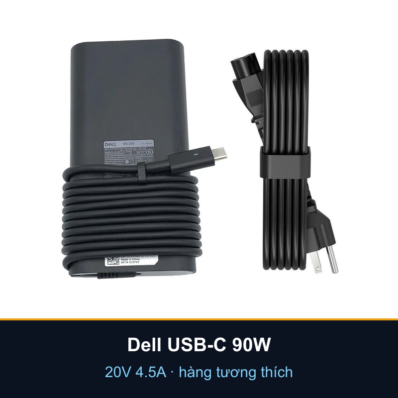 Sạc laptop Dell USB-C 20V 4.5A 90W — hàng tương thích