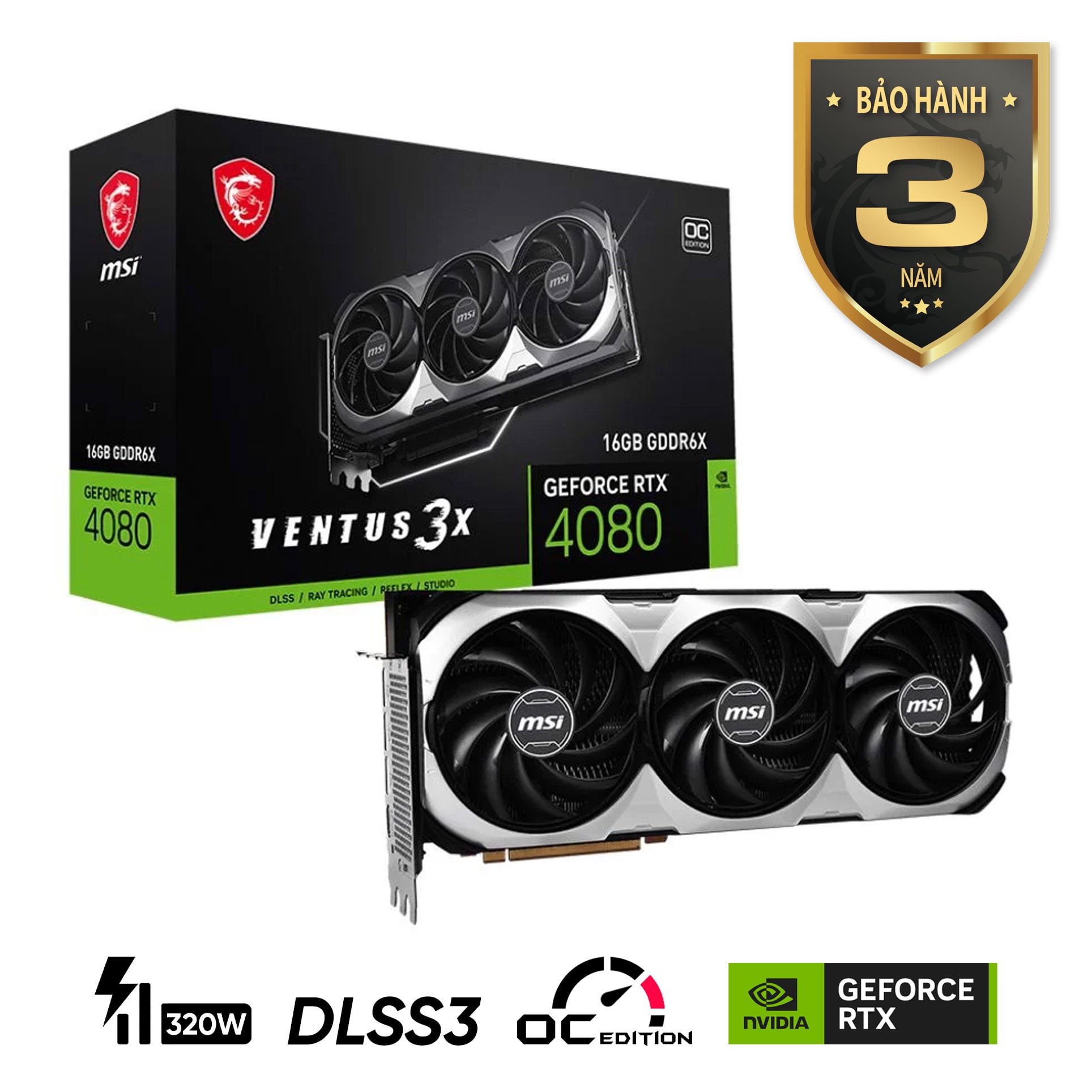 MSI GeForce RTX 4080 SUPER GAMING X SLIM 16GB GDDR6X