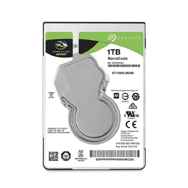 Seagate Barracuda 1TB Laptop 2.5 inch