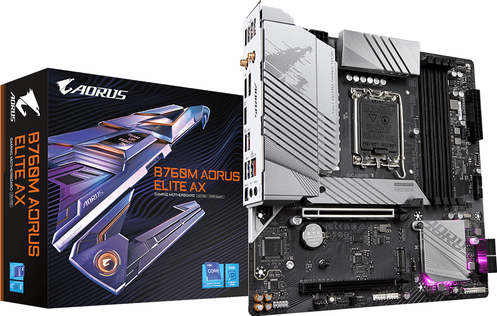Gigabyte B760M AORUS Elite AX DDR5 LGA1700