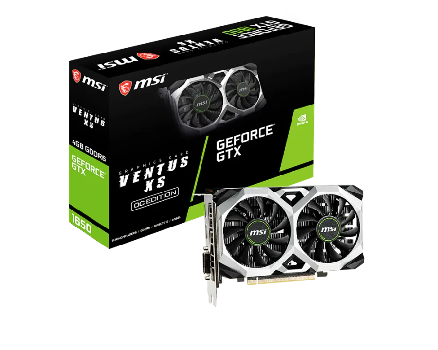MSI GeForce GTX 1650 4G D6 Ventus XS OC