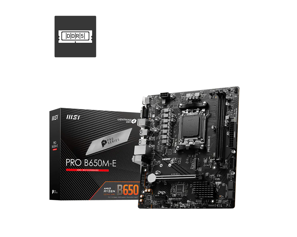 MAINBOARD MSI PRO B650M-E (AM5) - Hình ảnh 1