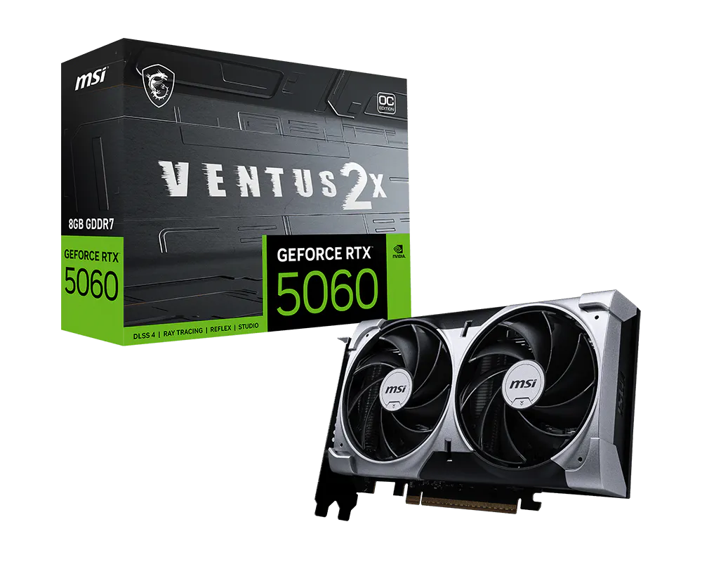 MSI GeForce RTX 5060 Ventus 2X OC 8GB GDDR7