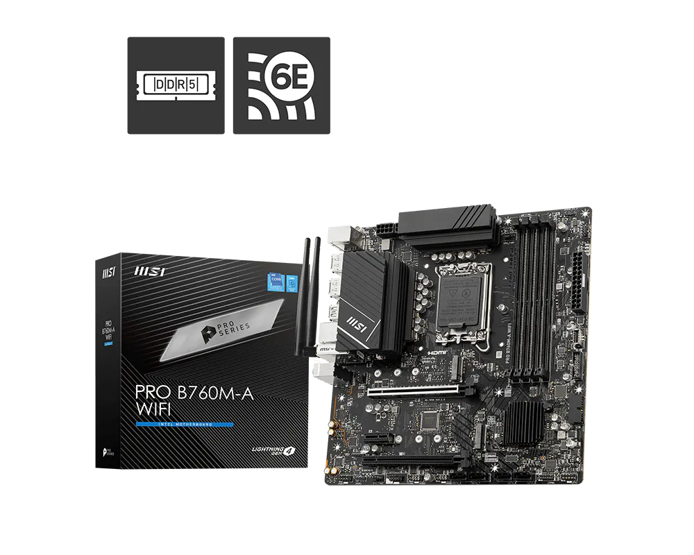 MSI PRO B760M-A WiFi DDR4 LGA1700