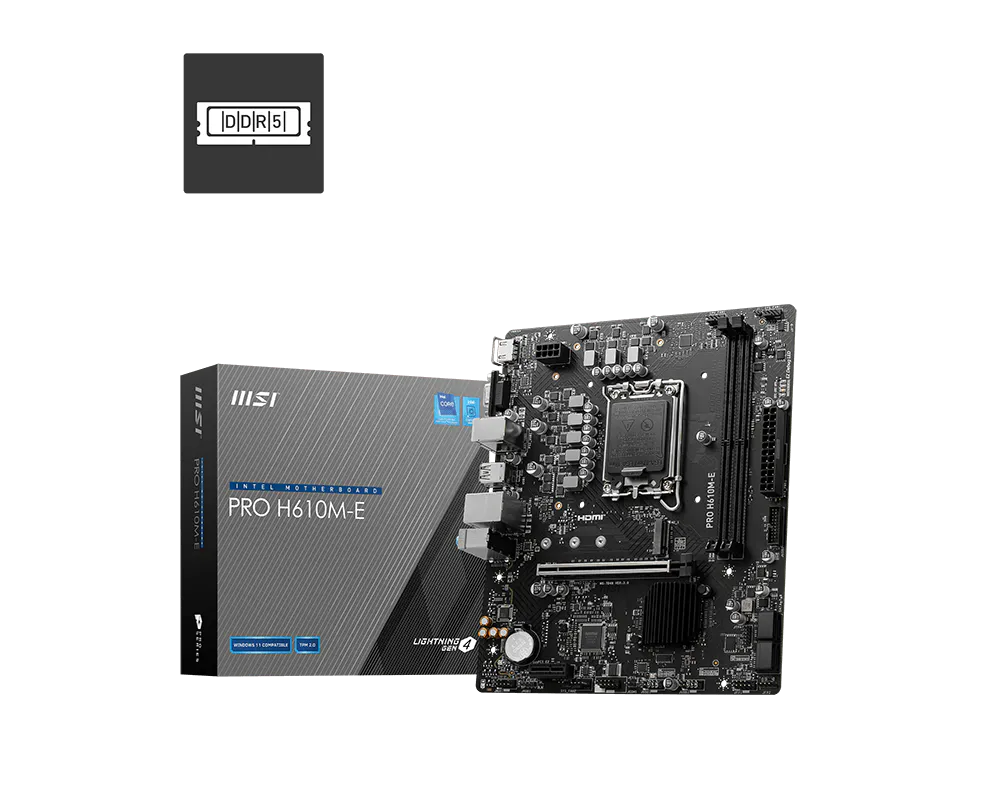 MSI PRO H610M-E DDR4 LGA1700