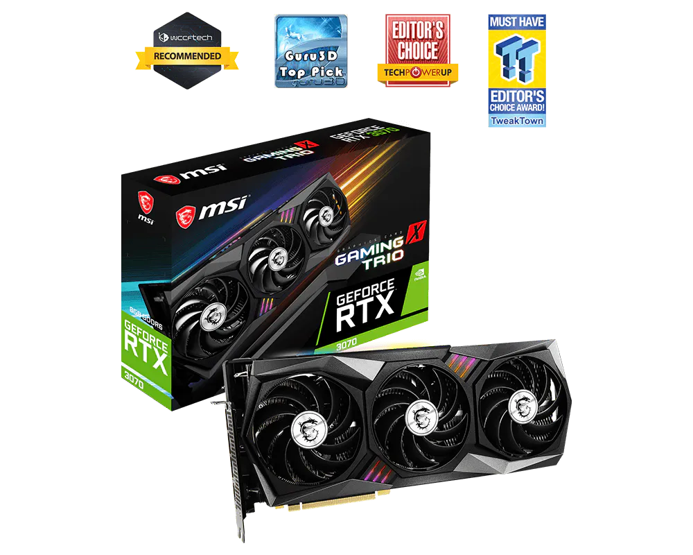 RTX 3070 8GB GDDR6 /GIGA/MSI/ASUS GAMING (Cũ)